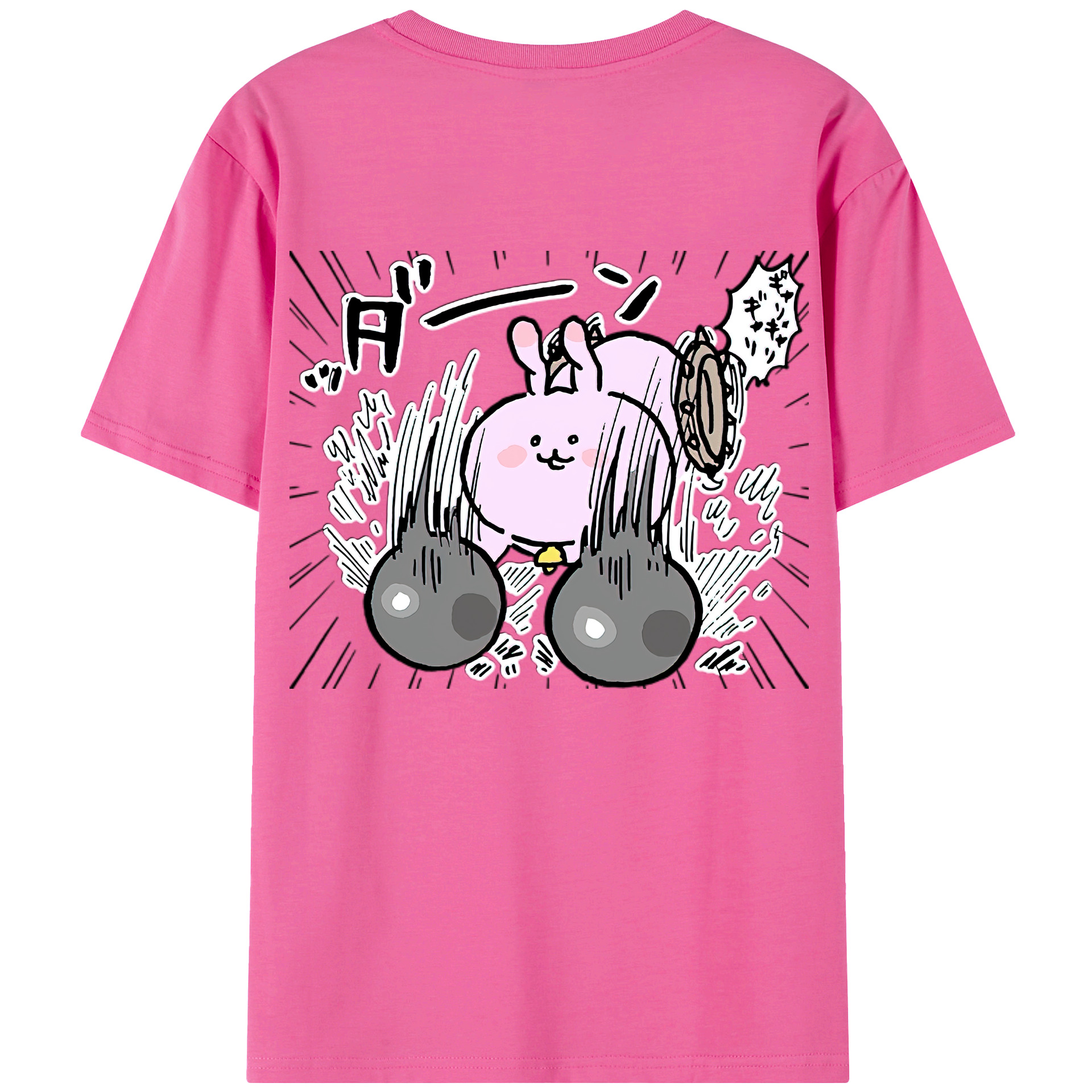（画像用） ちいかわ うさぎ Chii-kawa usagi レディース半袖Tシャツ(バックプリント)